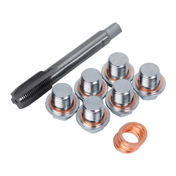 МАСТАК (103-47014C) Набор для ремонта масляных пробок М14 х 1.25, бокс, 19 предметов