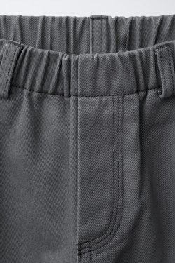 ZARA БРЮКИ BAGGY, СЕРО-СИНИЙ