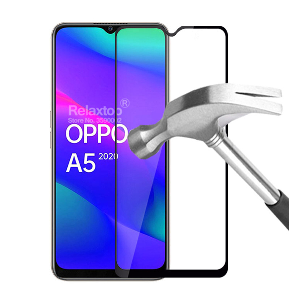 Закаленное стекло 6D с олеофобным покрытием для OPPO A11, A31, A5, A9 (2020) и Realme 5, C3, C11, C12, C15, C20, C21, C25, G-Rhino