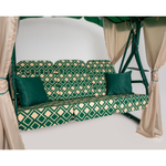 Элегант люкс ромб зеленый диван сбоку