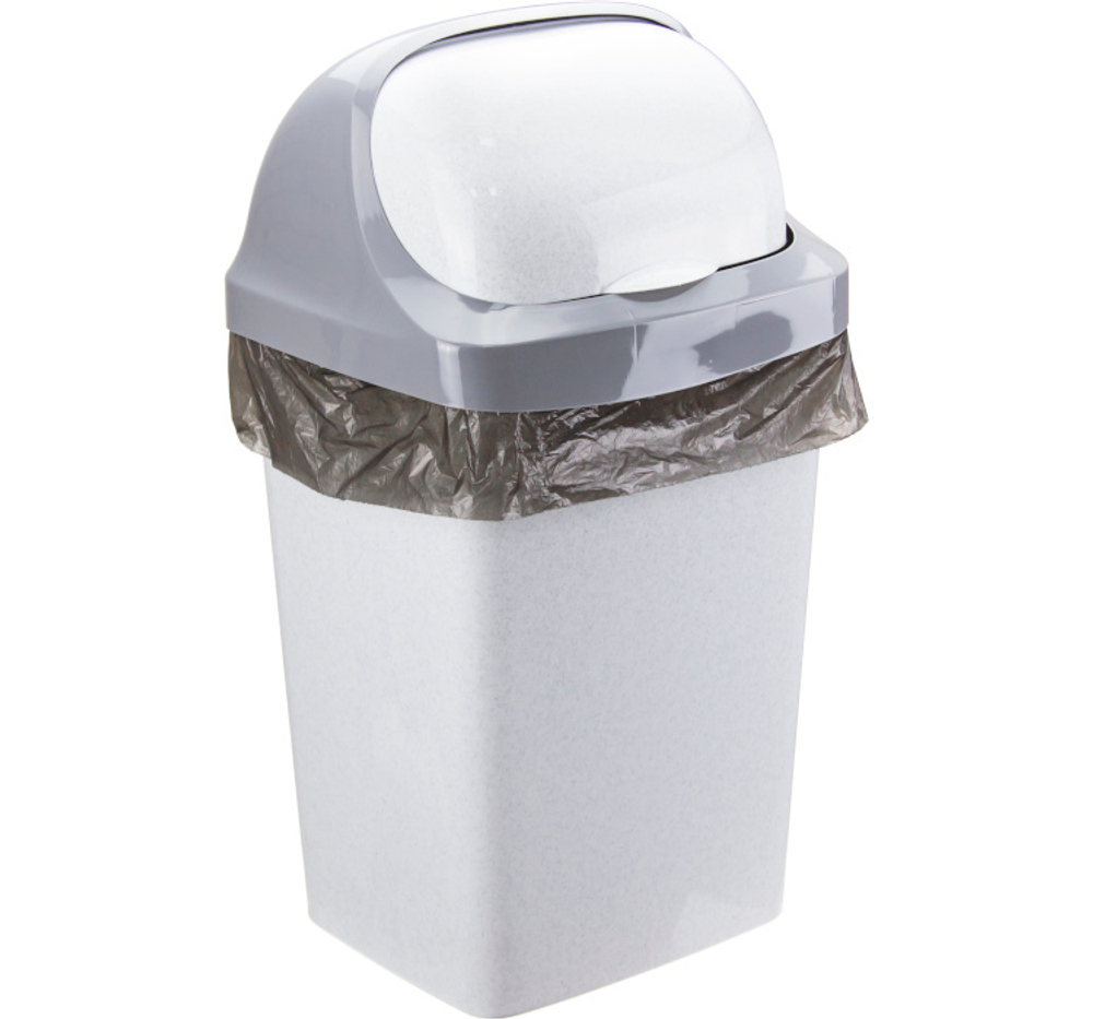 Контейнер для мусора с плавающей крышкой РОЛЛ ТОП 9л М2465