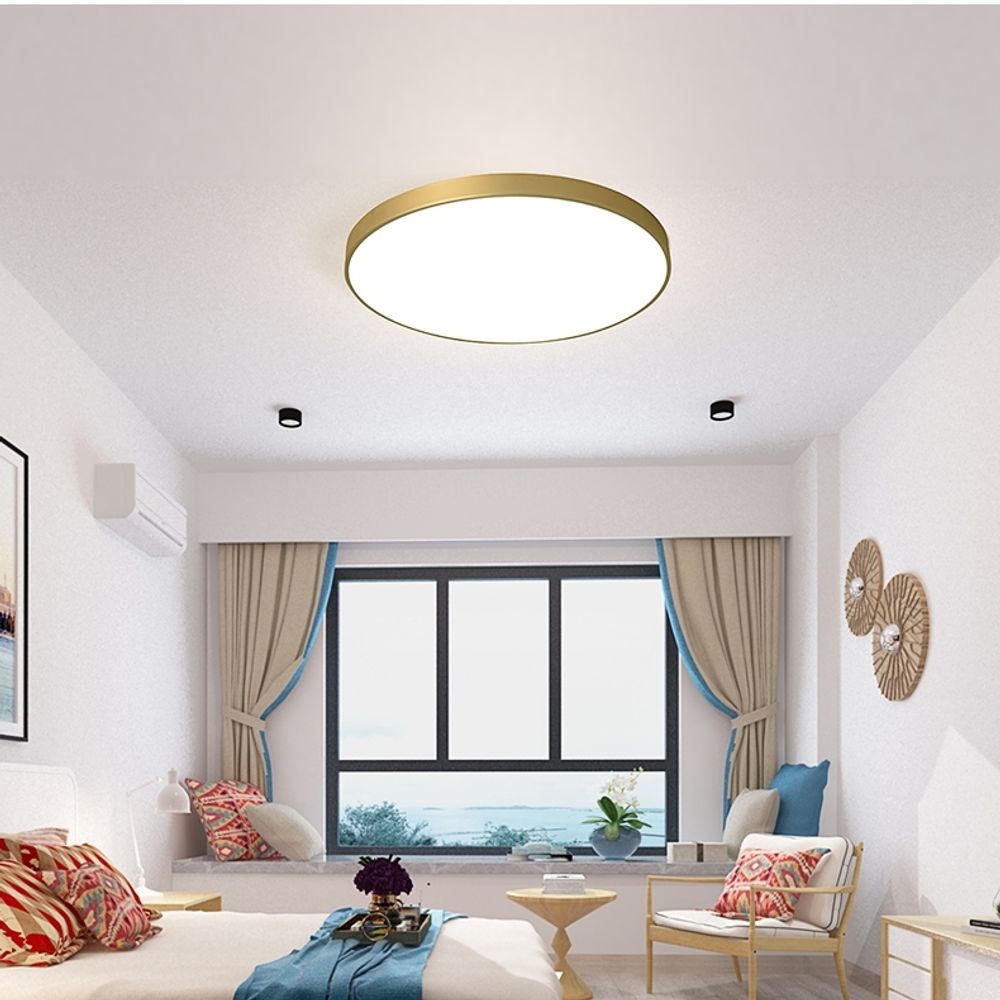 Потолочный Светильник Flims D30 Circle Brass By Imperiumloft