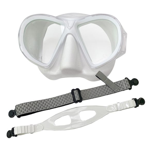 Маска Scorpena M3 с двумя ремешками белая