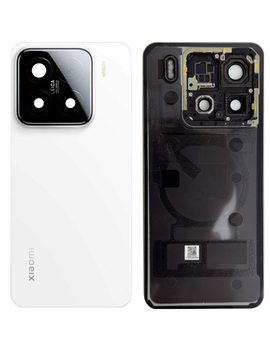 Задняя крышка для Xiaomi Mi 15 (Белая) со стеклом камеры