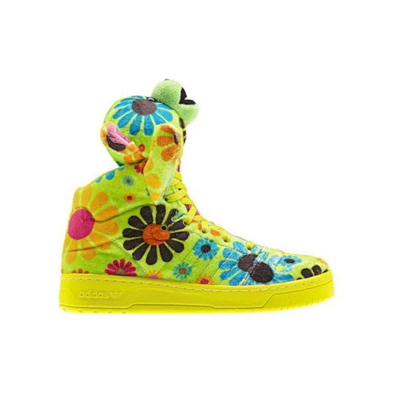 adidas originals Jeremy Scott Кроссовки для скейтбординга Высокие Зеленые Унисекс