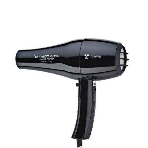 TecnoElettra Tornado 6000 Super Turbo Black Профессиональный фен для волос 2400Вт
