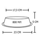 Миска "efox" для питомцев из нержавеющей стали, форма конус