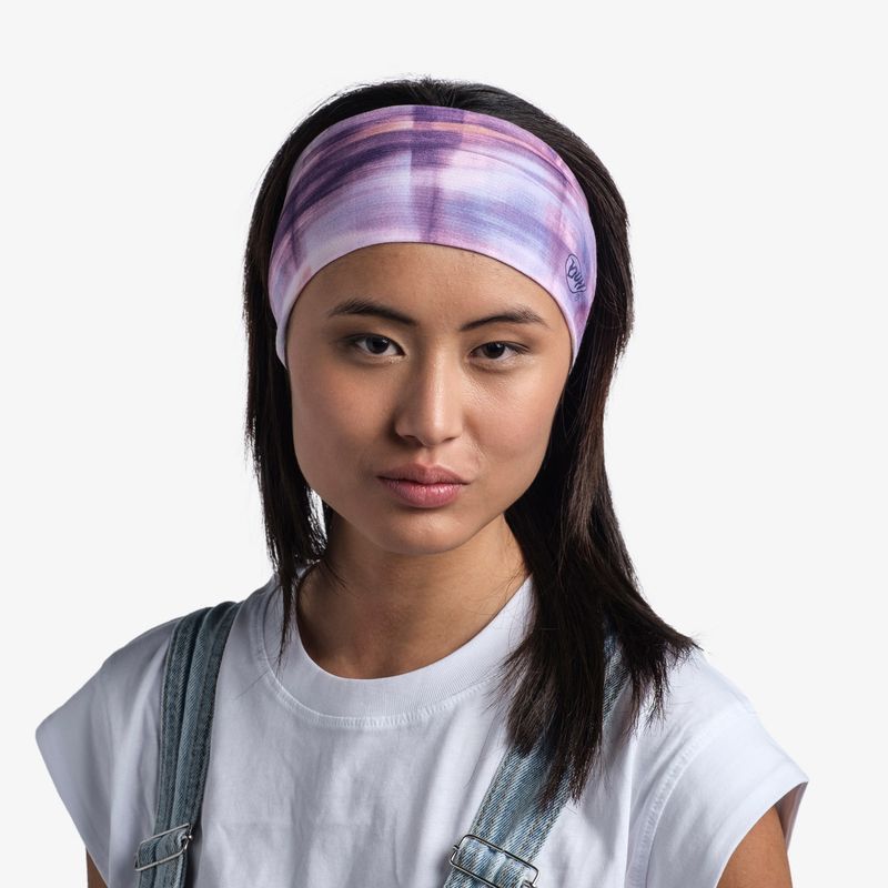 Повязка Buff CoolNet UV+ Wide Headband Seary Purple Фото 4