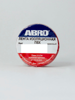 Изолента ПВХ ABRO красная (19ммх9,10м)