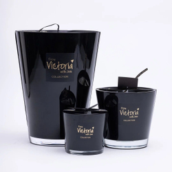 nan Свеча ароматическая Glossy black Victoria with Love Черный