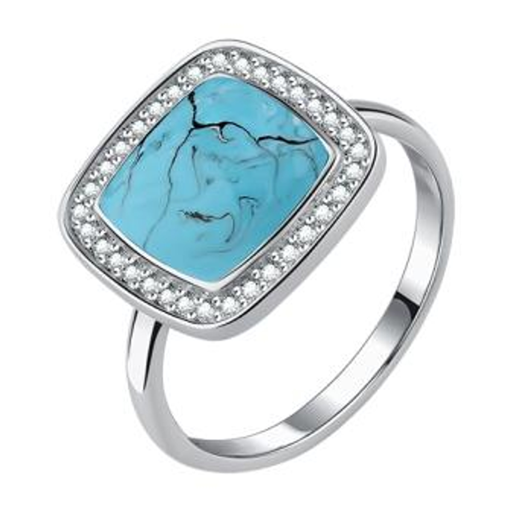 Кольцо из серебра с эмалью