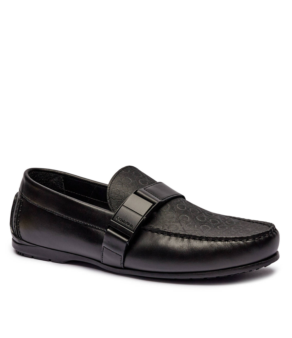 Кожаные мокасины driver w Calvin Klein - черный(HM0HM01628)