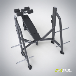 E7041 Скамья-стойка для жима под углом вниз