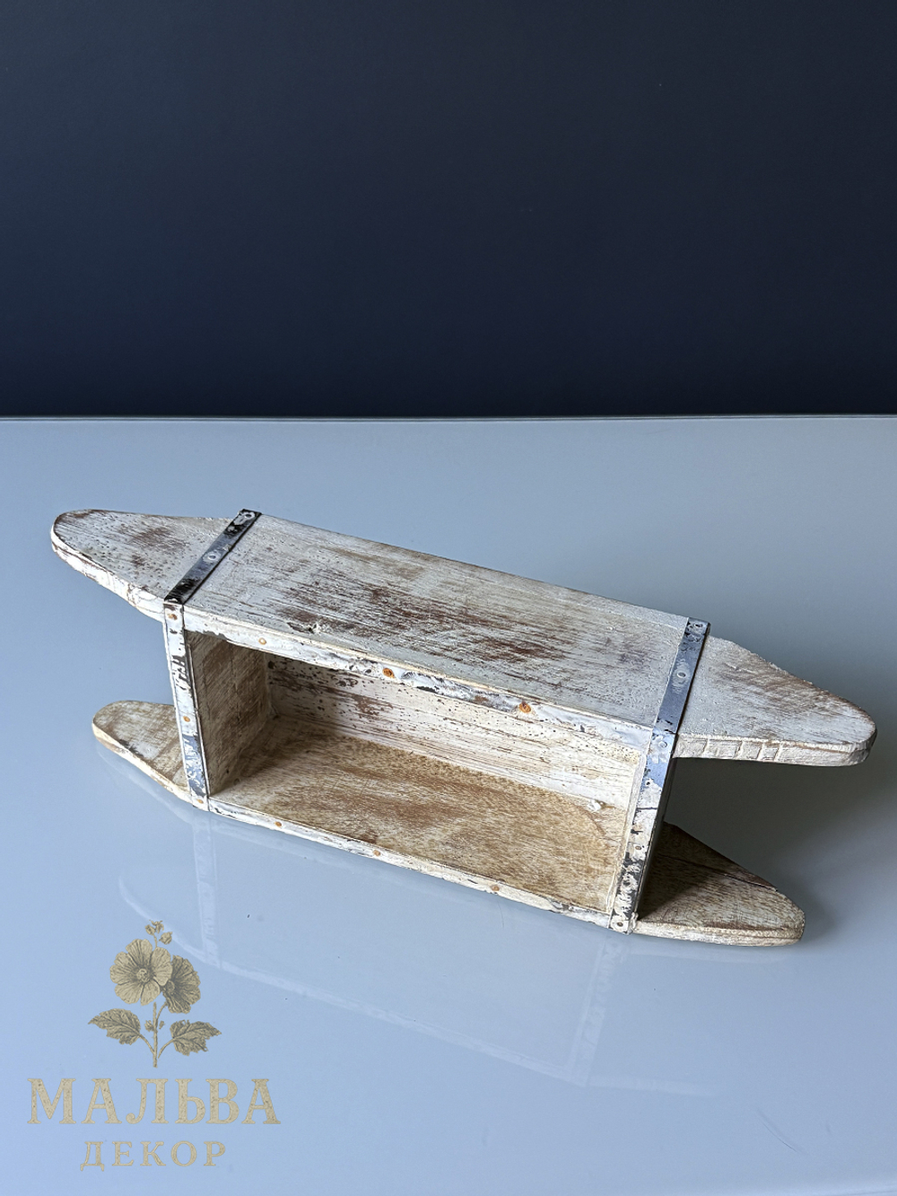 Ящик для цветов декоративный "Брик" деревянный CAMPO Home & Garden 39x14x8 см