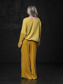 Лонг двусторонний /бархат + шелк