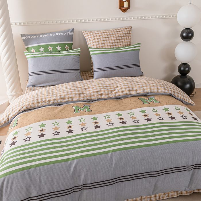 Комплект постельного белья Люкс-Сатин 100% хлопок «Звёздный праздник»