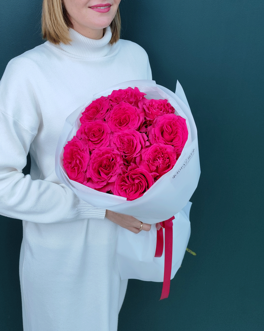 Роза малиновая Фулл Монти,11шт(00452)