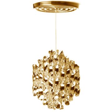 replica Verner Panton  Spiral pendant lamp (gold)
