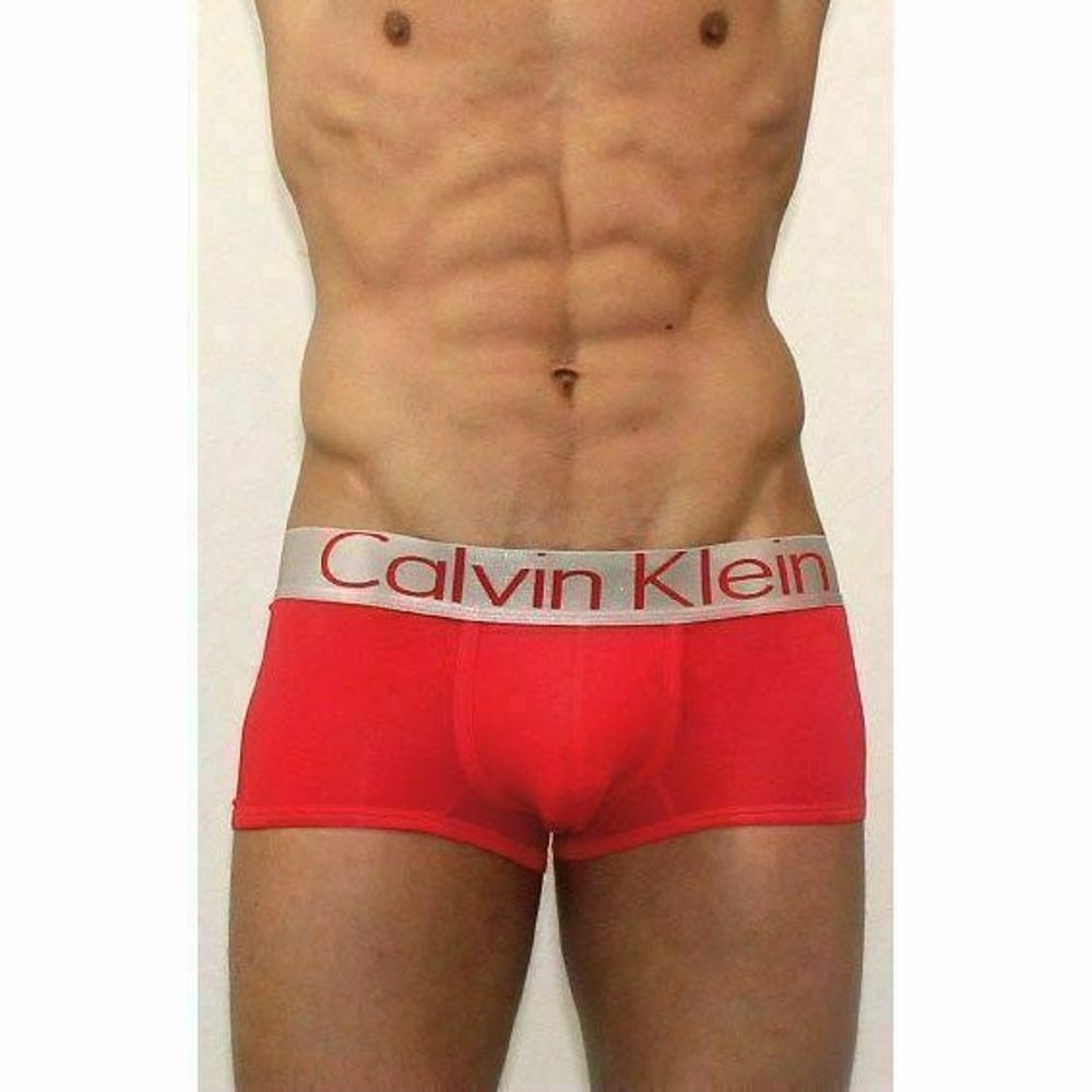 Мужские трусы боксеры Calvin Klein Boxer Steel Red