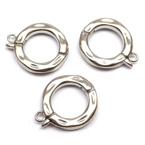 Бейл разъёмный рельефный 16х14 мм, родий