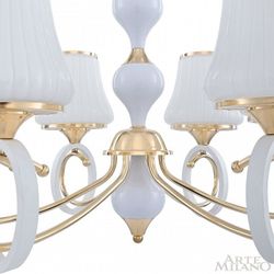 Подвесная люстра Arte Milano Florentia-2387 302387/6 Wh/Gd