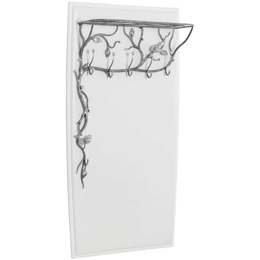 Вешалка настенная Терра (без зеркала) Айс Античное Серебро