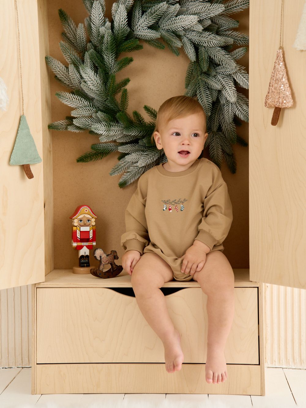 Свитшот боди "Мускатный орех" 0+