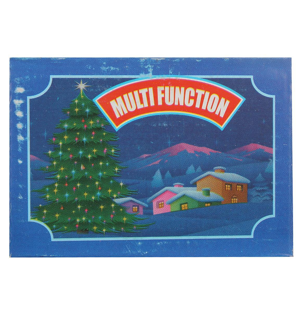 Электрогирлянда м/лампы цвет, 100 ламп, 5м, 8 р.миг., зелен. провод,кор