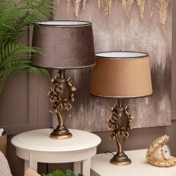 Настольная лампа Орхидея Лира Бронза Тюссо Кофе