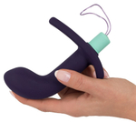 Темно-фиолетовый вибростимулятор простаты с пультом ДУ Remote Controlled Prostate Plug (Цвет: фиолетовый)