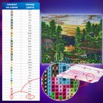 Картина стразами (алмазная мозаика) 40х50 см, ОСТРОВ СОКРОВИЩ "Домик в лесу", без подрамника, 662417