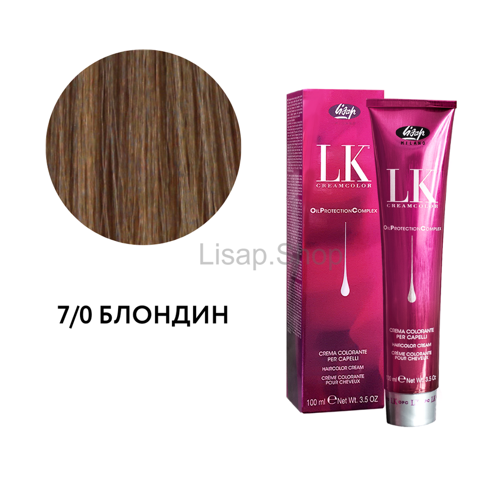 Перманентный краситель для волос "LK Oil Protection Complex" (100мл)