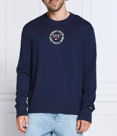 свитер Tommy Jeans - темно-синий(DM0DM13758)