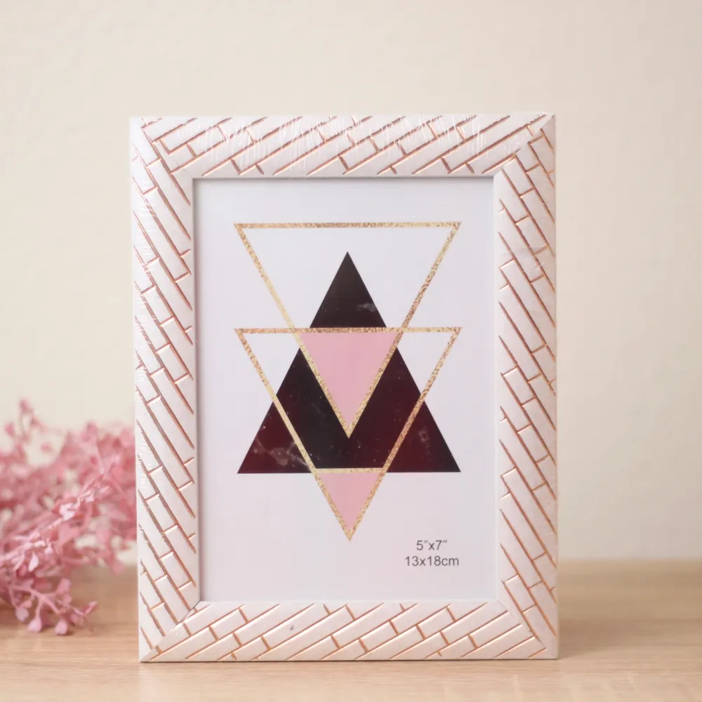 Фоторамка 13*18см «Флоренция» бледно-розовый, пластик