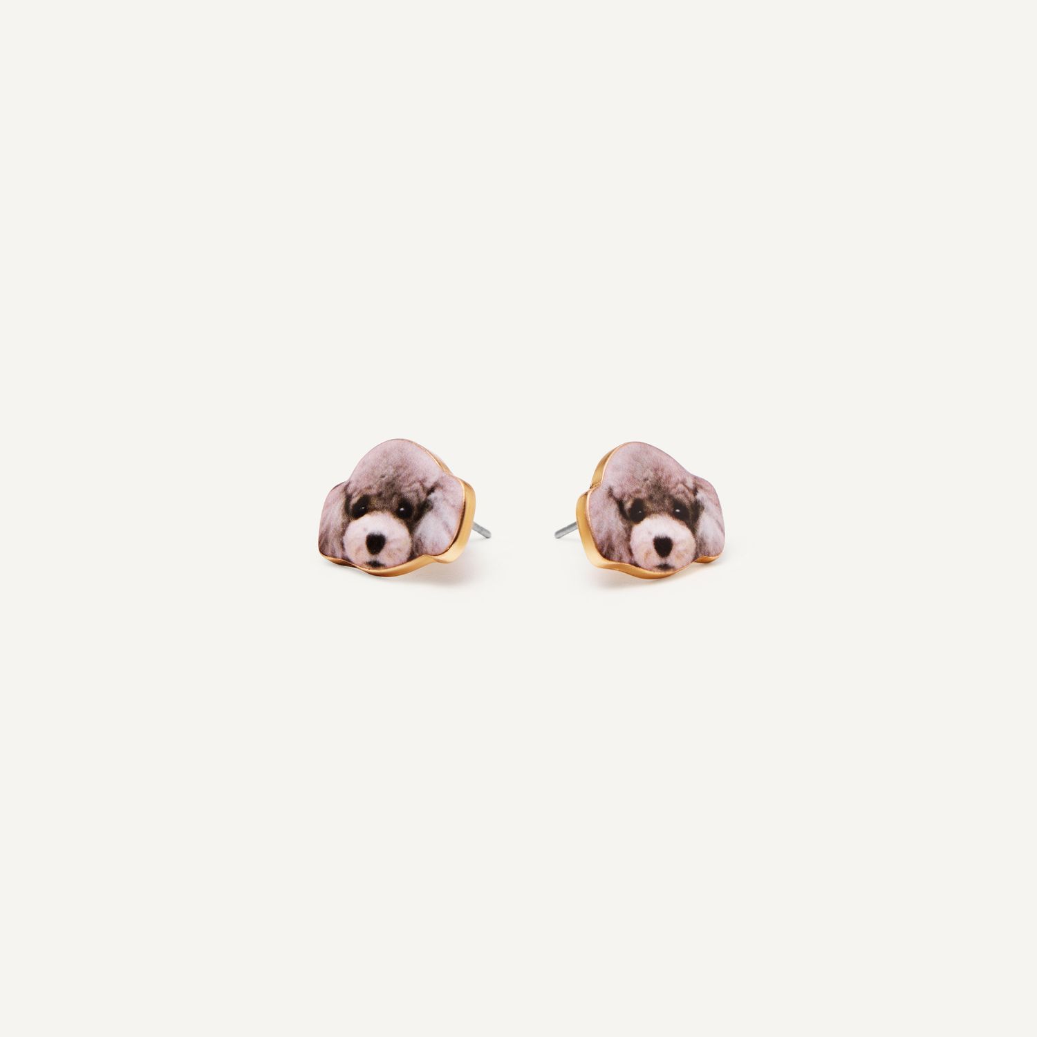Серьги Doggy Stud Earrings – Grey Poodle