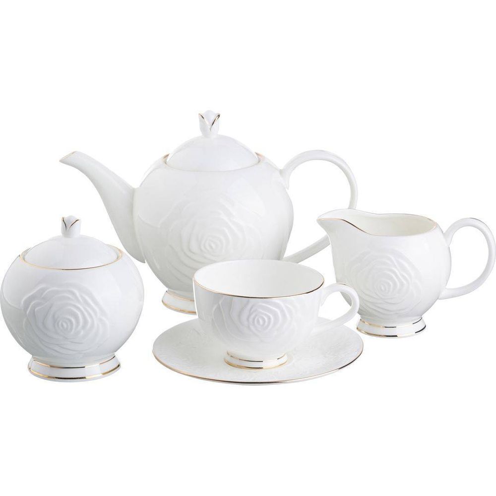 ЧАЙНЫЙ СЕРВИЗ LEFARD "BLANCO" НА 6 ПЕР. 15 ПР. 1000/350/300/250 МЛ (КОР=2НАБ.)