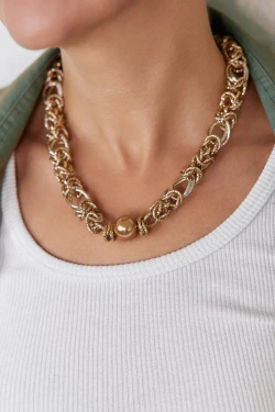 HMG 1131 карамель Колье Византия  арт.2350