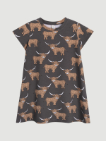 Платье трапеция Mjölk Бычки, с коротким рукавом