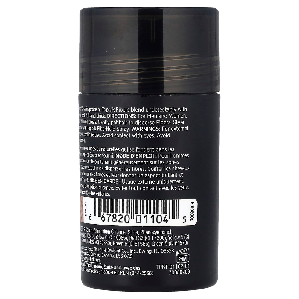 Toppik, клетчатка для укрепления волос, светло-коричневый, 12 г (0,42 унции)