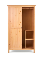 IKEA Шкаф стеклянный HEMNES стекло/стекло, 198х90х37, белый/св-коричневый, из массива дерева, КЫМОР (ХЕМНЭС ИКЕА), массив сосны