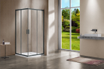 Душевой уголок Garda VSS-1G8011CLGM, 1100*800, вороненая сталь, стекло прозрачное