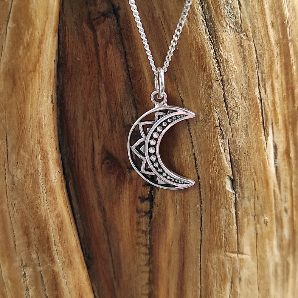 Подвеска МЕСЯЦ с  цепочкой, серебро