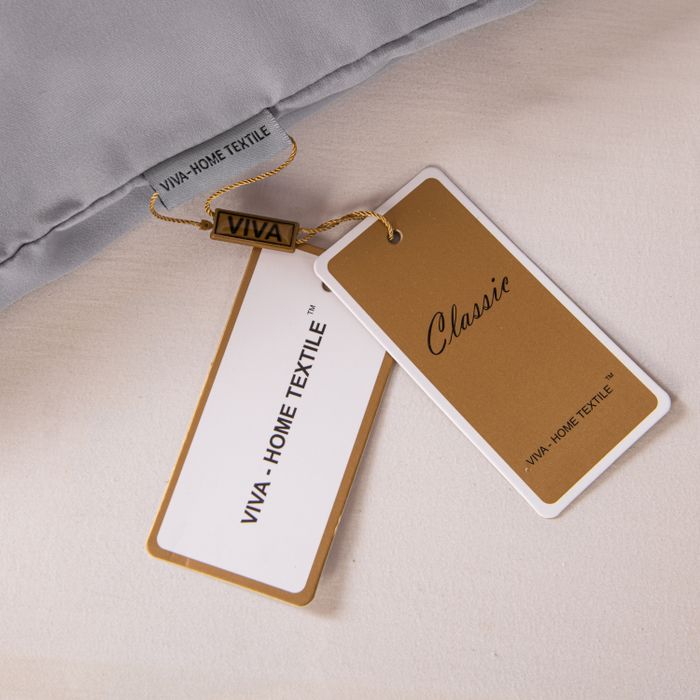 Комплект постельного белья Однотонный Сатин «Серебряный туман»