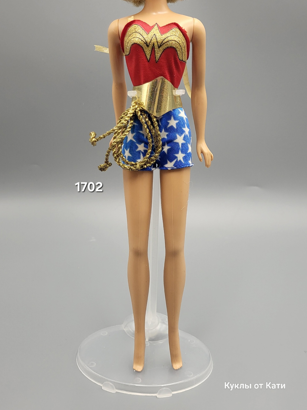 Одежда для куклы Барби винтаж комбинезон Wonder woman 1702