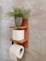 Держатель для туалетной бумаги с полками