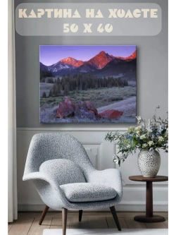 Картина на стену 40 X 50 Горный пейзаж