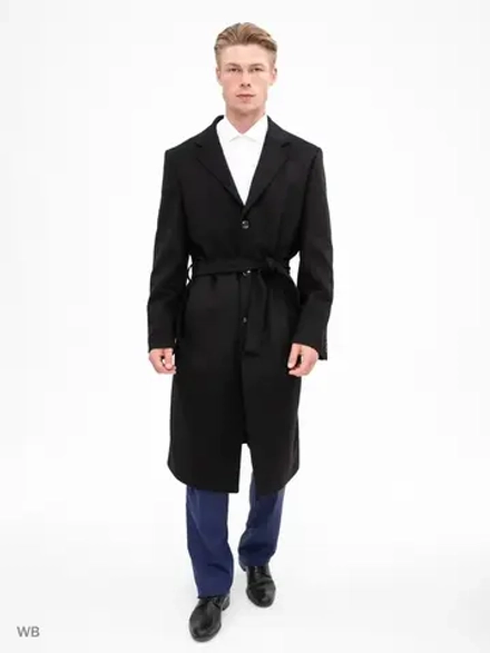 Пальто мужское длинное оверсайз