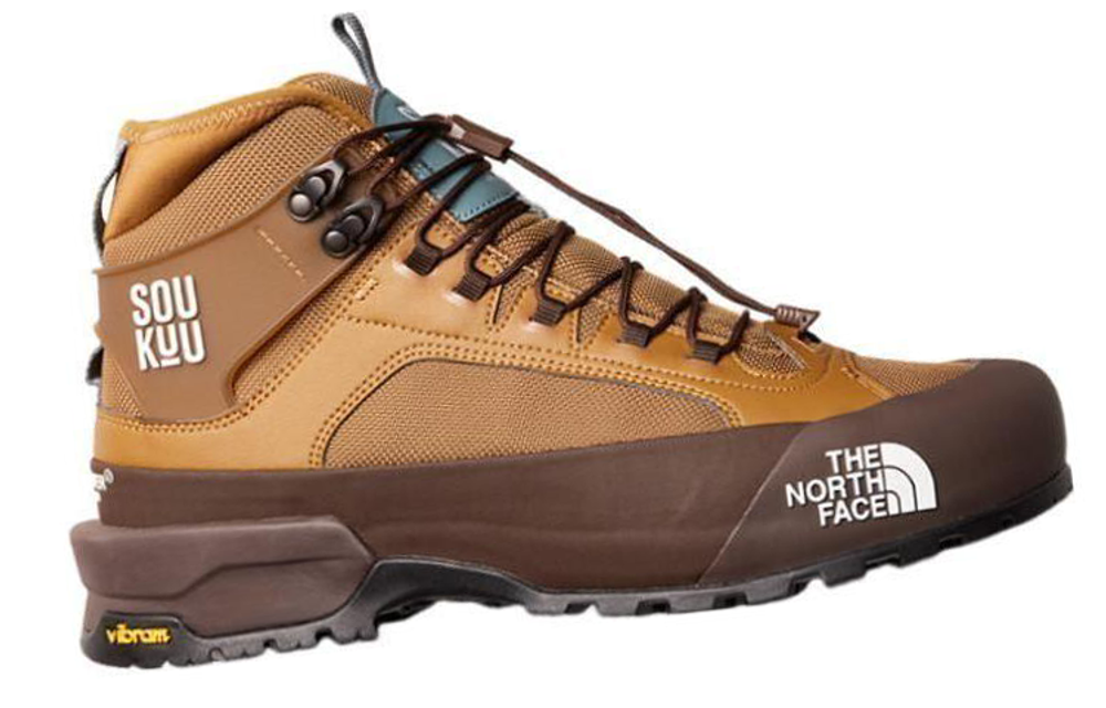 THE NORTH FACE SOUKUU series all-match comfortable shock absorption non-slip wear-resistant high-top outdoor functional shoes men'S brown