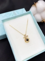 Цепочка с крестиком и проекцией Я тебя люблю на 100 языках