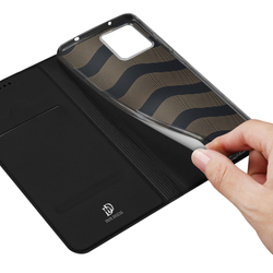 Чехол книжка из PU кожи черного цвета от Dux Ducis для смартфона OnePlus 13T и 13S, серия Skin Pro Series Case